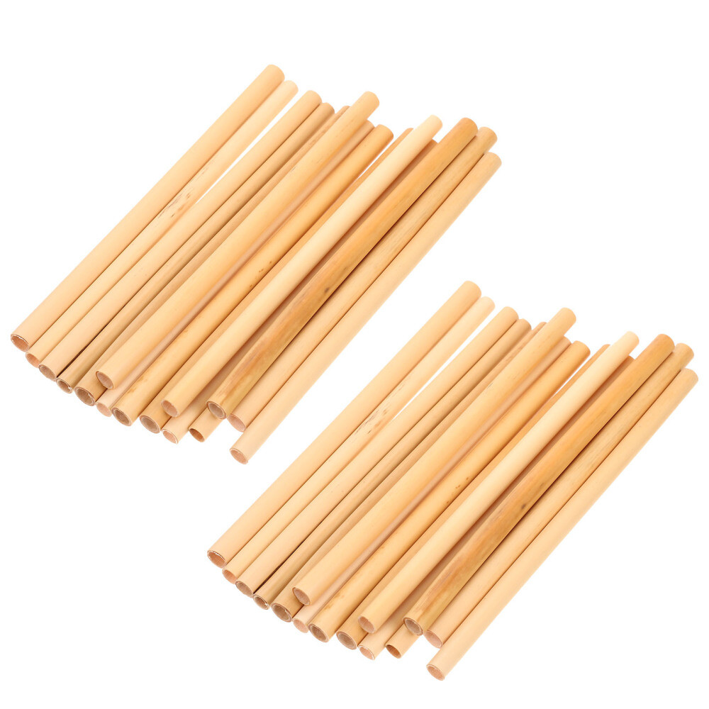 100 Pcs Native Bee Tubes Leafcutter Honeycomb Reed Refill Natural