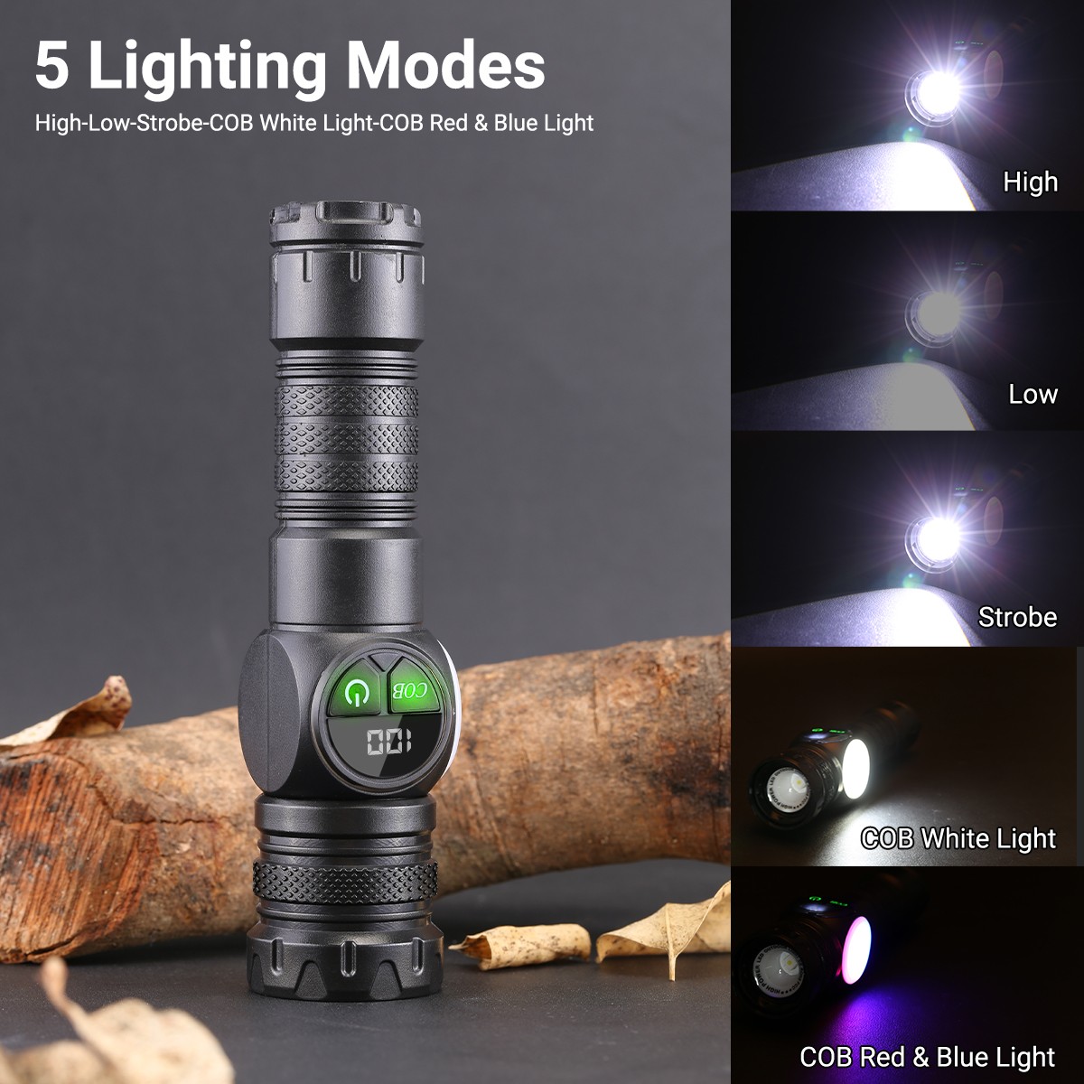 Super Bright 9900000Lumens LED Magnetic Flashlight Rechargeable LED Work Lights