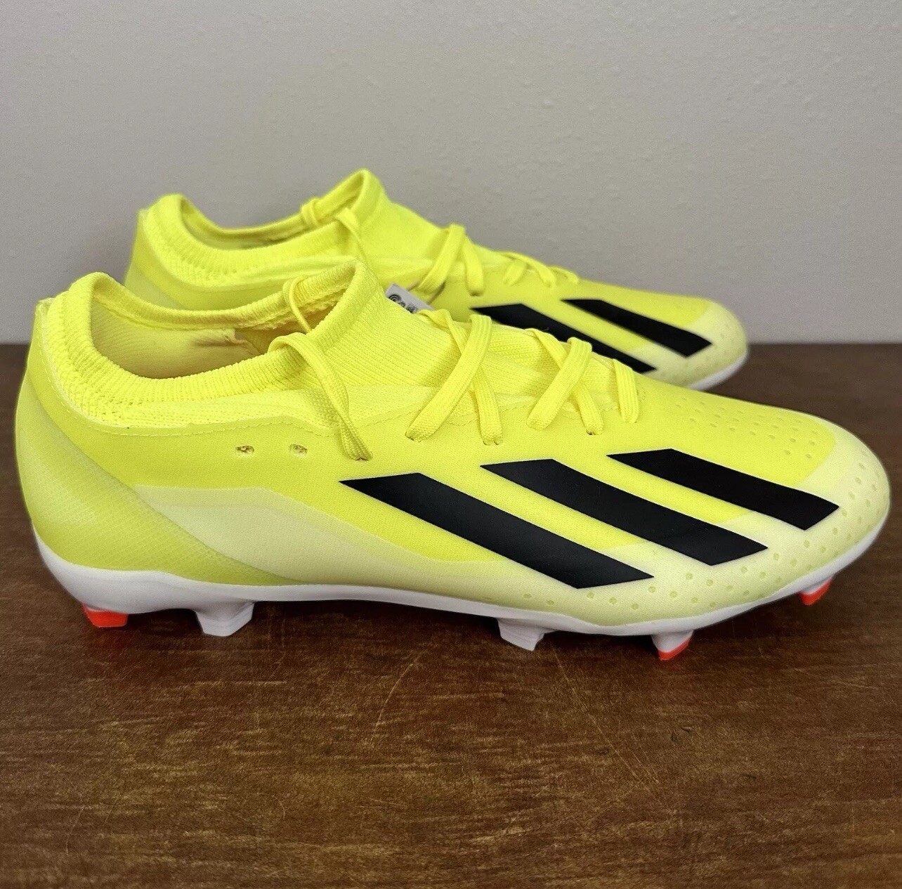 Adidas X Crazyfast League FG Soccer Cleats Black Yellow IG0605 Men’s Size 12