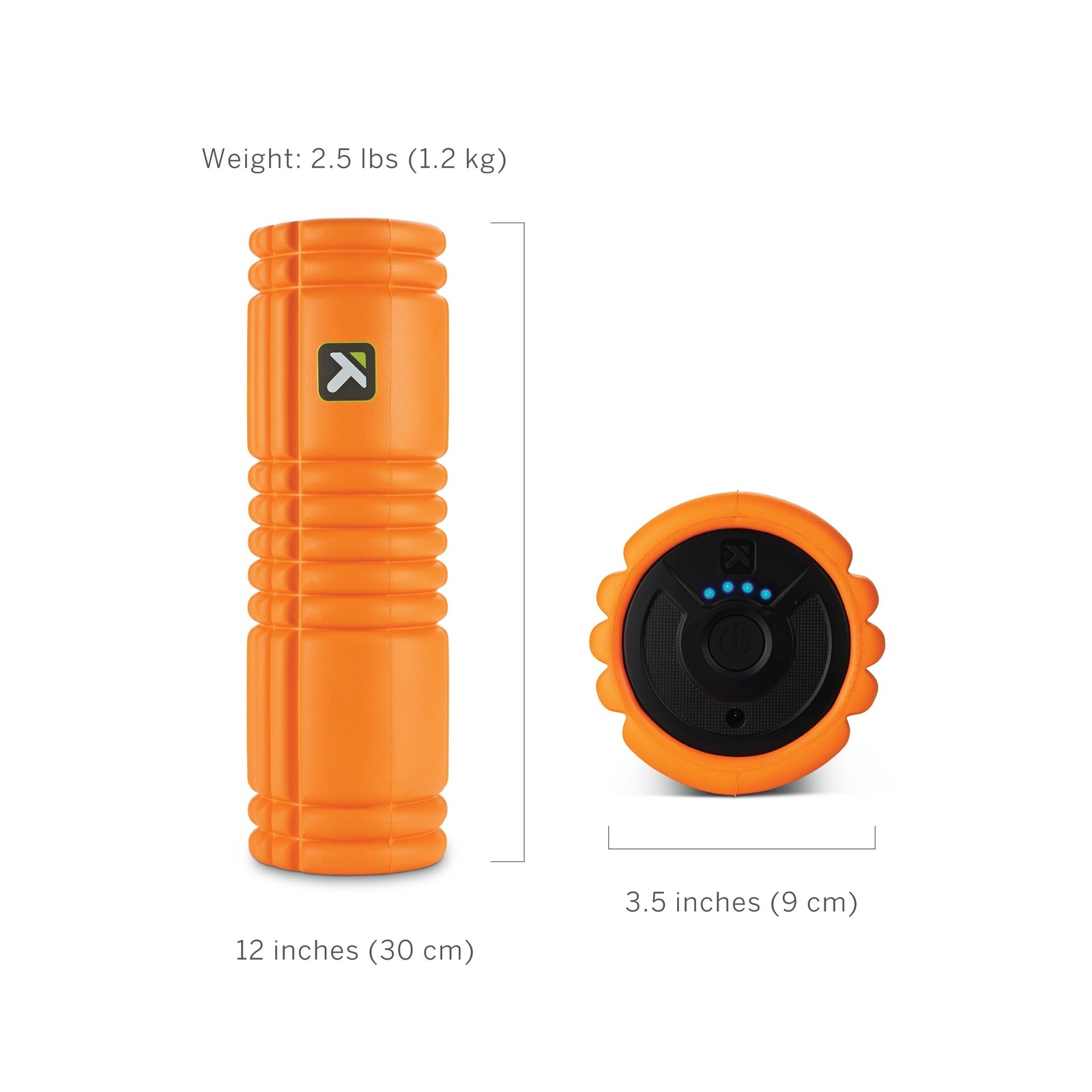 TRIGGERPOINT PERFORMANCE THERAPY GRID VIBE PLUS Four-Speed Vibrating Foam Rol...