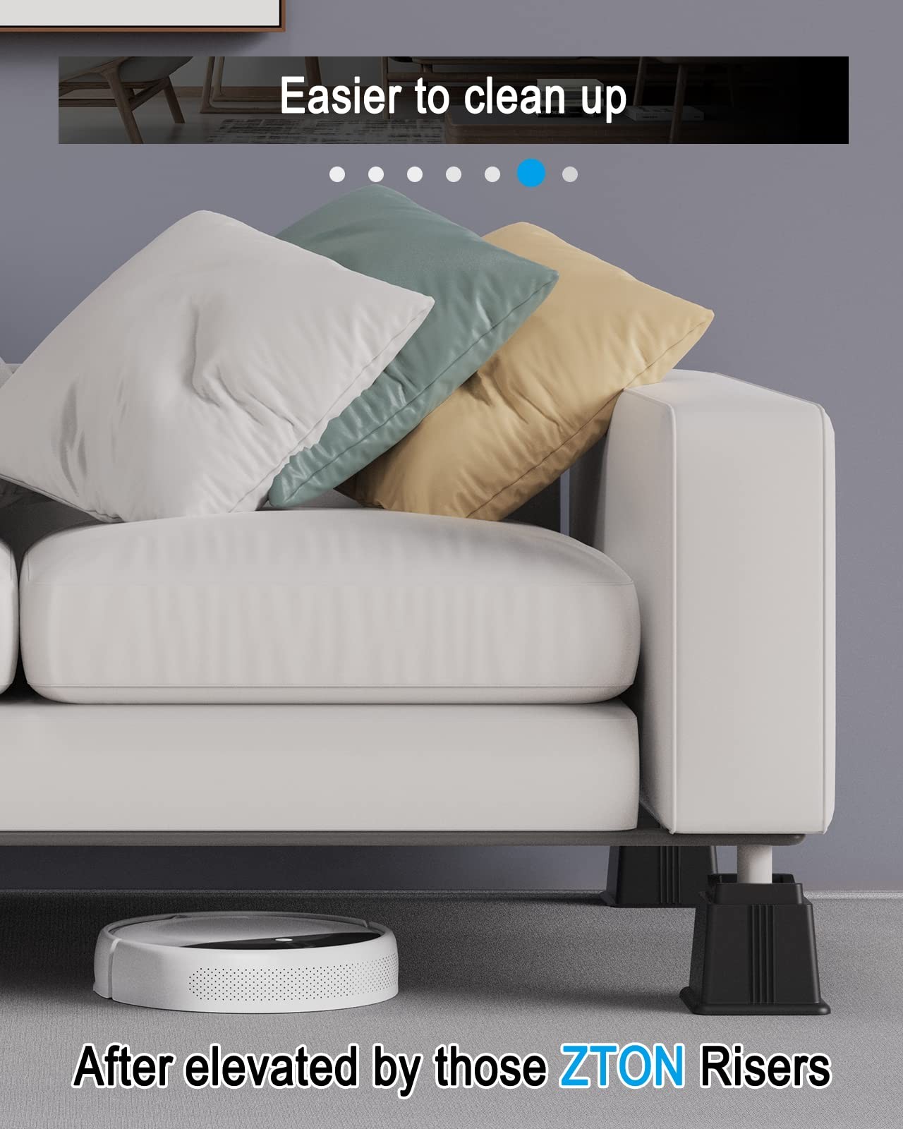 Bed Furniture Risers Elevation in Height 3" Heavy Duty Risers for Both Posts ...