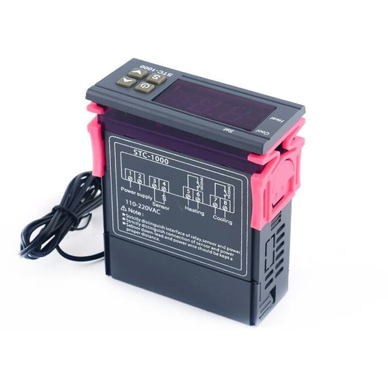 STC-1000 AC 110V-220V Digital Temperature Controller Thermostat With Sensor x2