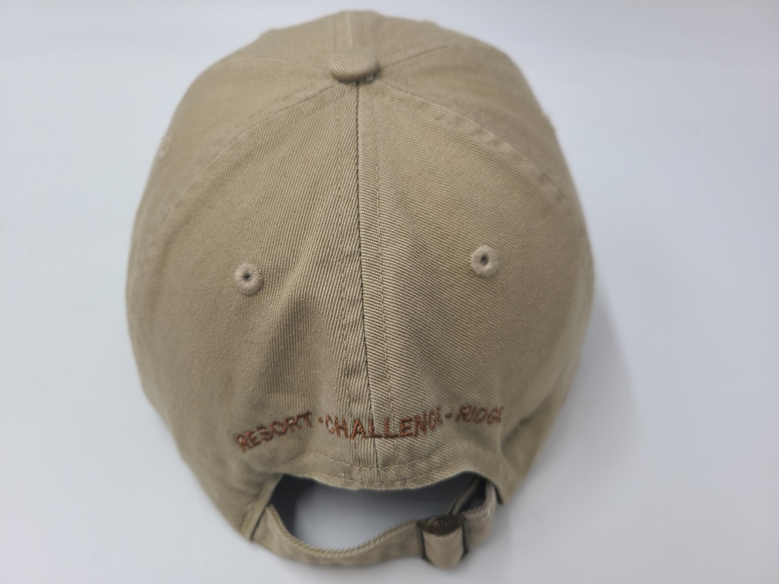 Eagle Crest Resort Golf Course Strapback Adjustable (Fits Small) Hat Cap Brown