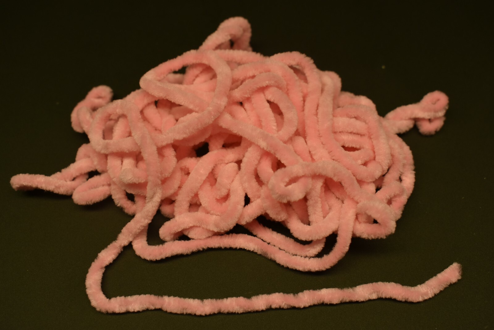5 Yards 3/16"   PINK Round Chenille for Fly Tying