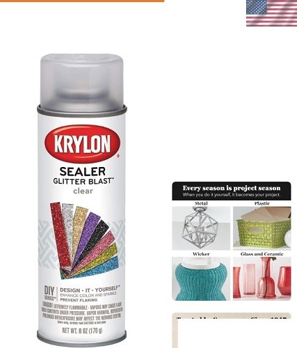 Ultimate Clear Sealer Spray For Glitter Projects - 6 Oz., Fast-Drying Formula
