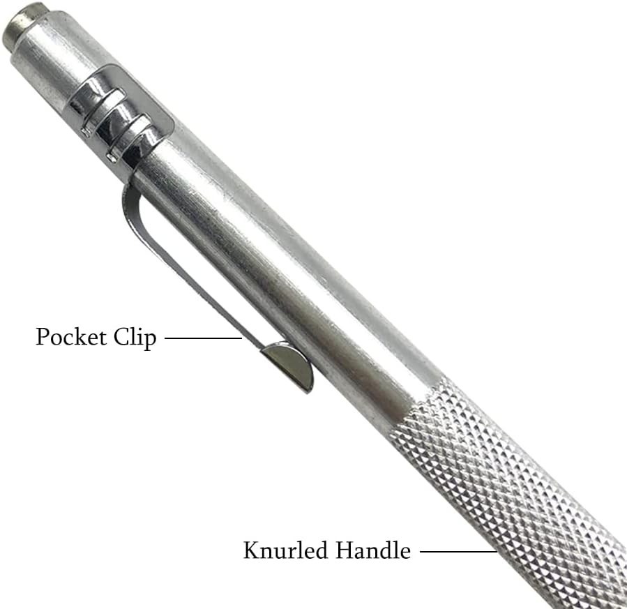 2-Pack Tungsten Carbide Scriber Set with 12 Replacement Tips & Magnetic Closure