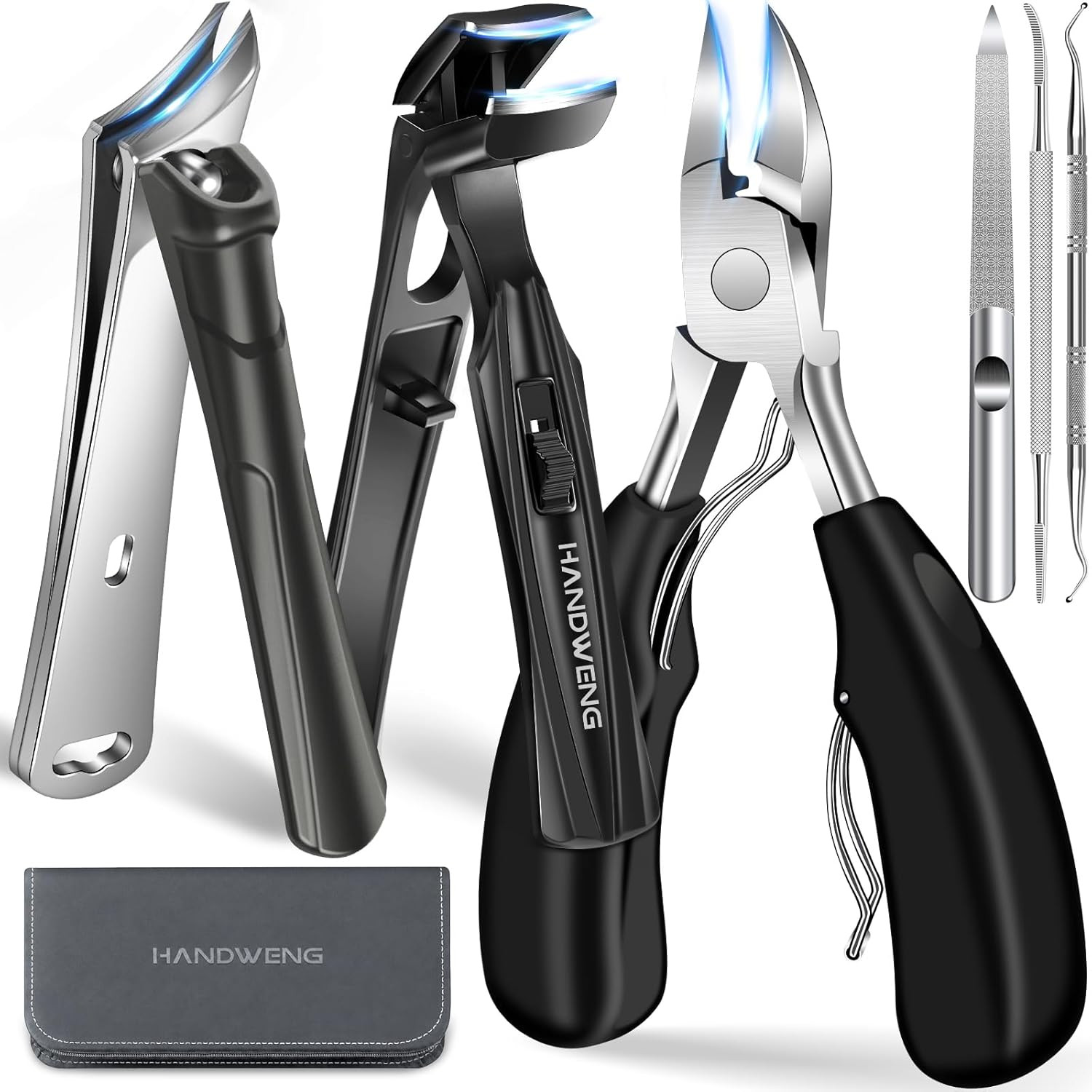 2026 Toenail Clippers for Seniors Thick Toenails, Angled Head Large Toe Nail Cli