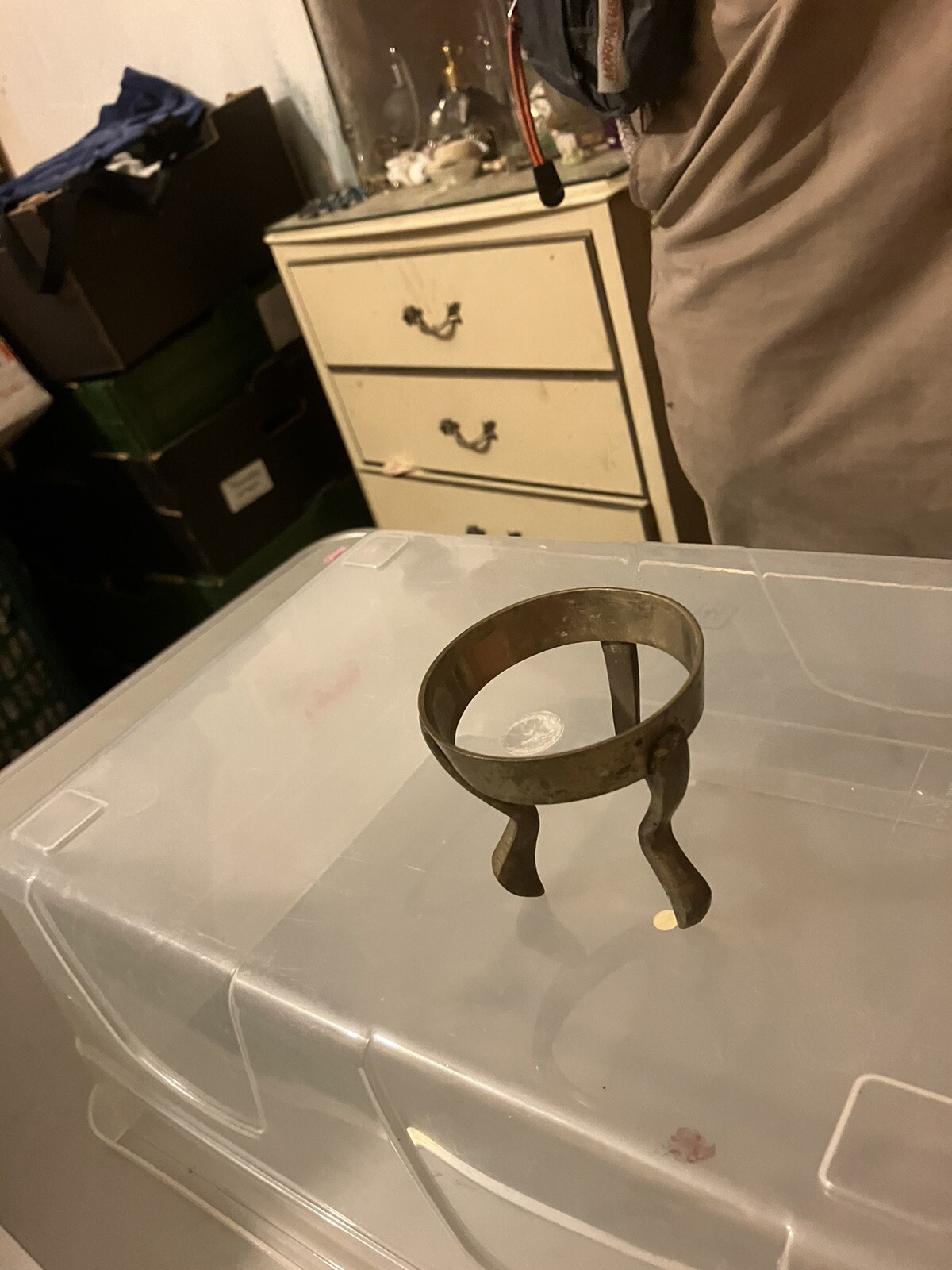 Metal Russian Style Egg On Stand
