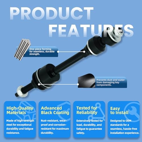2Pcs K7400 Front Sway Stabilizer Bar End Link Kit Fit for Dodge Ram K7400 X2