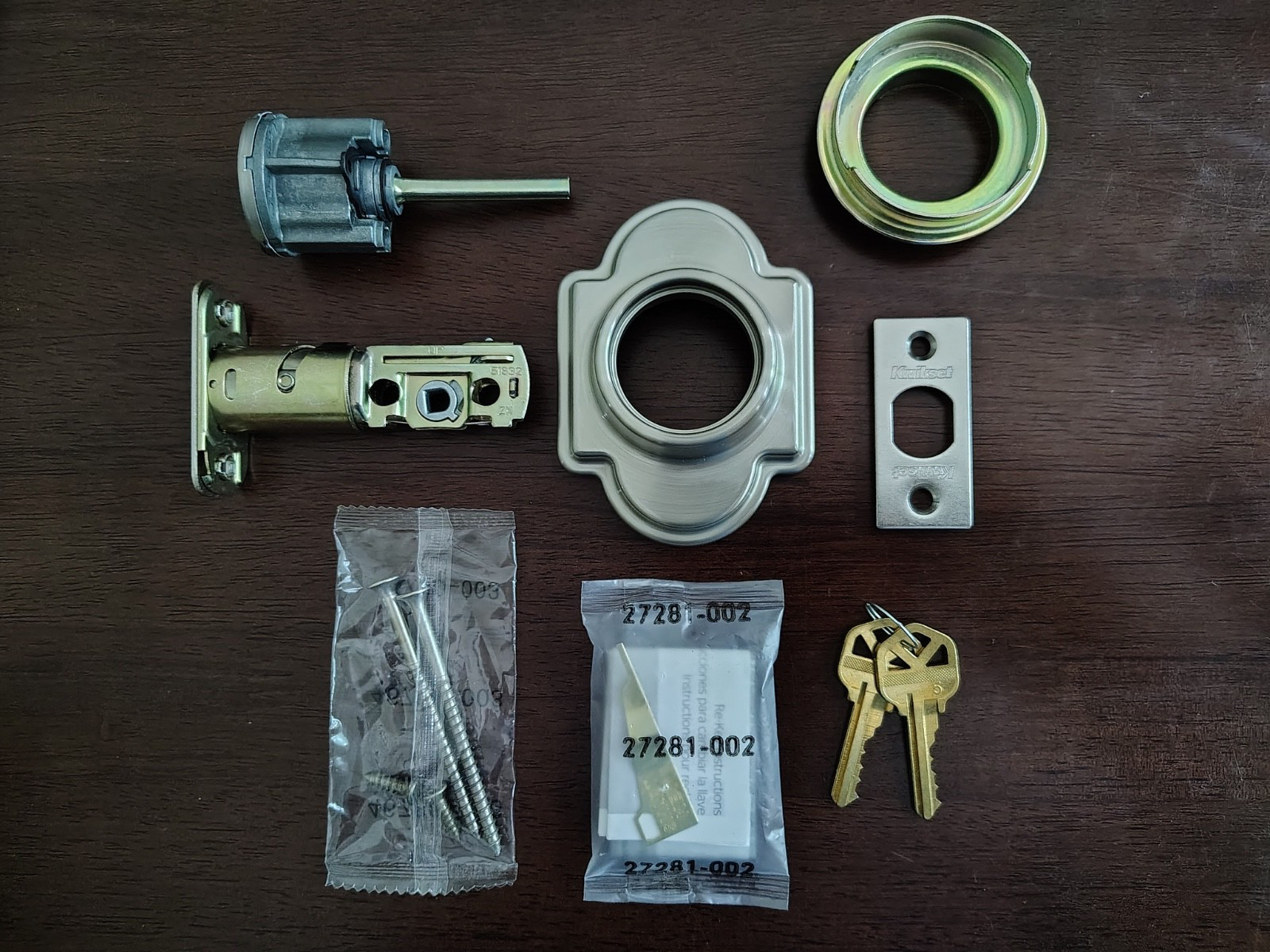 Kwikset Arlington Exterior Single Cylinder Smartkey Deadbolt Satin/ NO Thumbturn