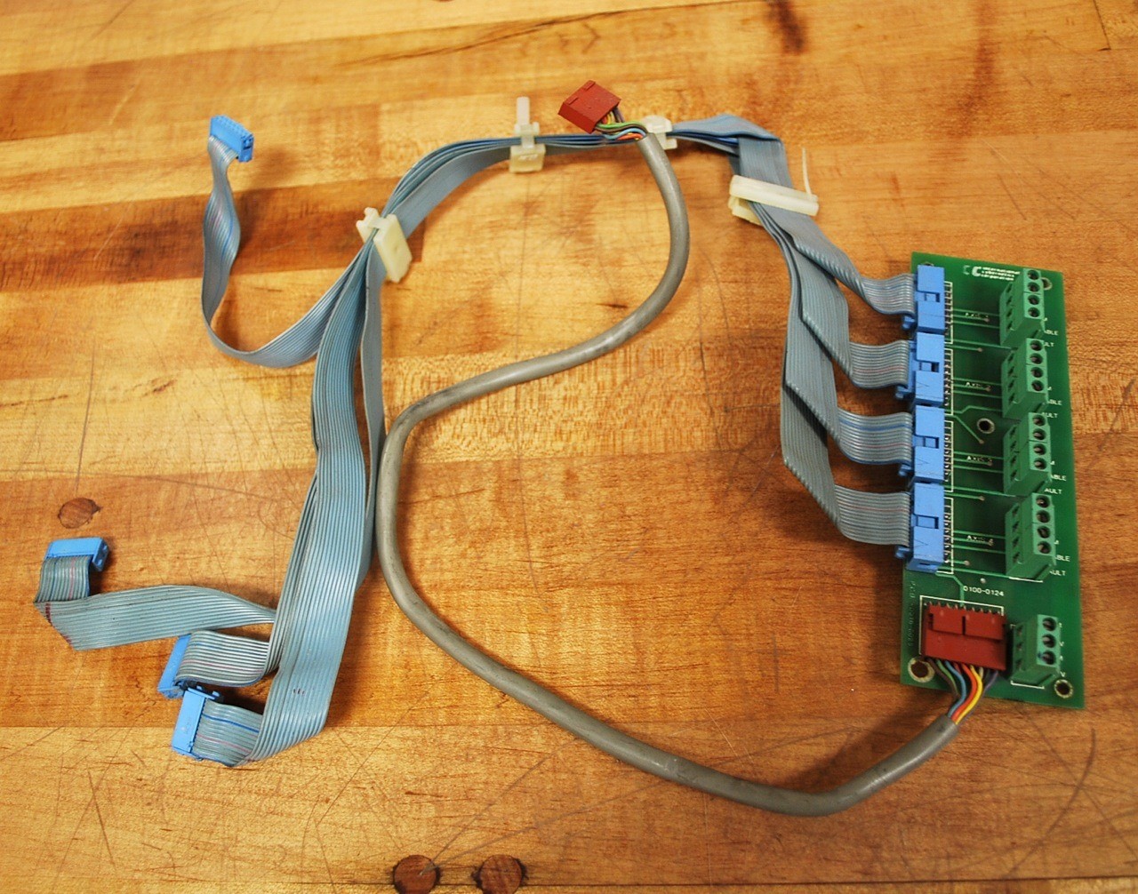 International Cybernetics Corp. 0100-0124 4 axis Terminal Board PCB 0016-0025