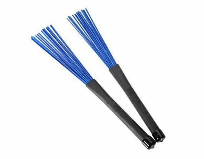 2pcs/sets Jazz Brush Wooden Drum Sticks Steel Wire Rock Musical  Accessory