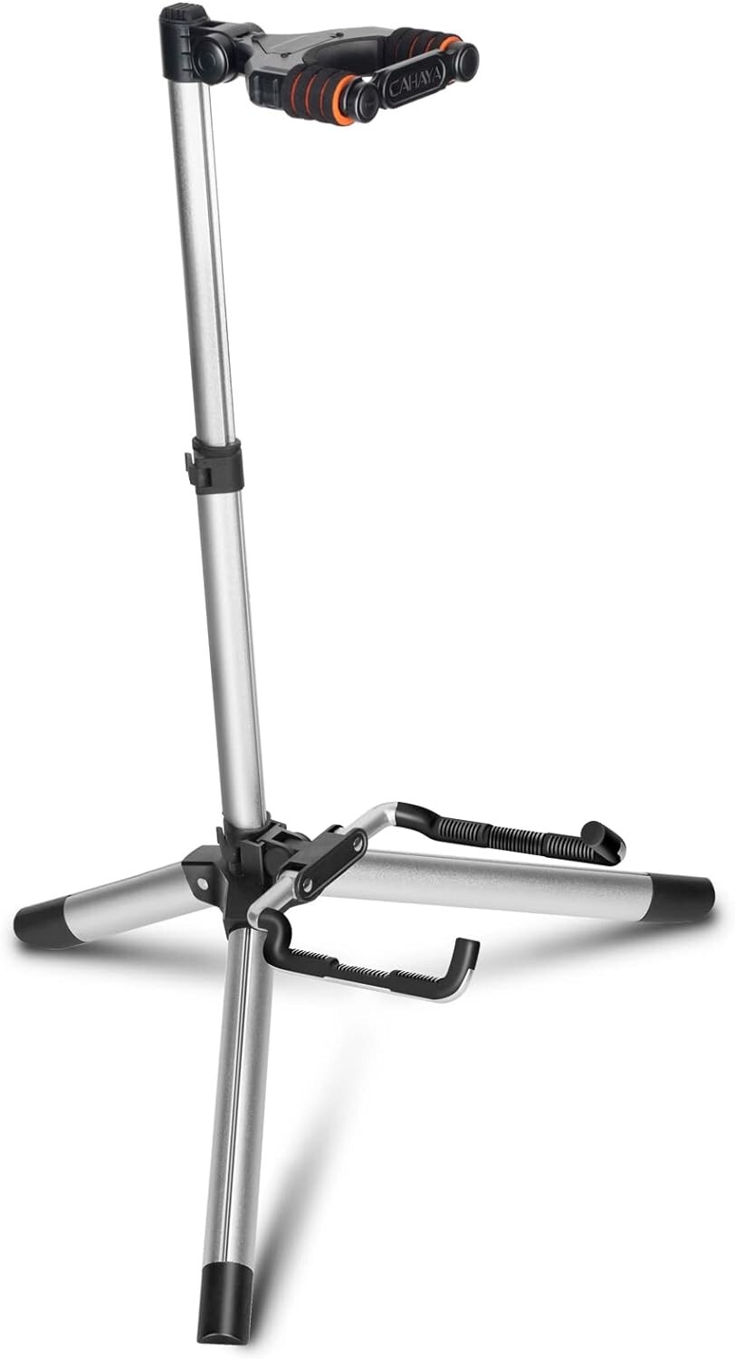 CAHAYA Guitar Stand Floor for Acoustic Electric Guitars and Bass Adjustable Heig