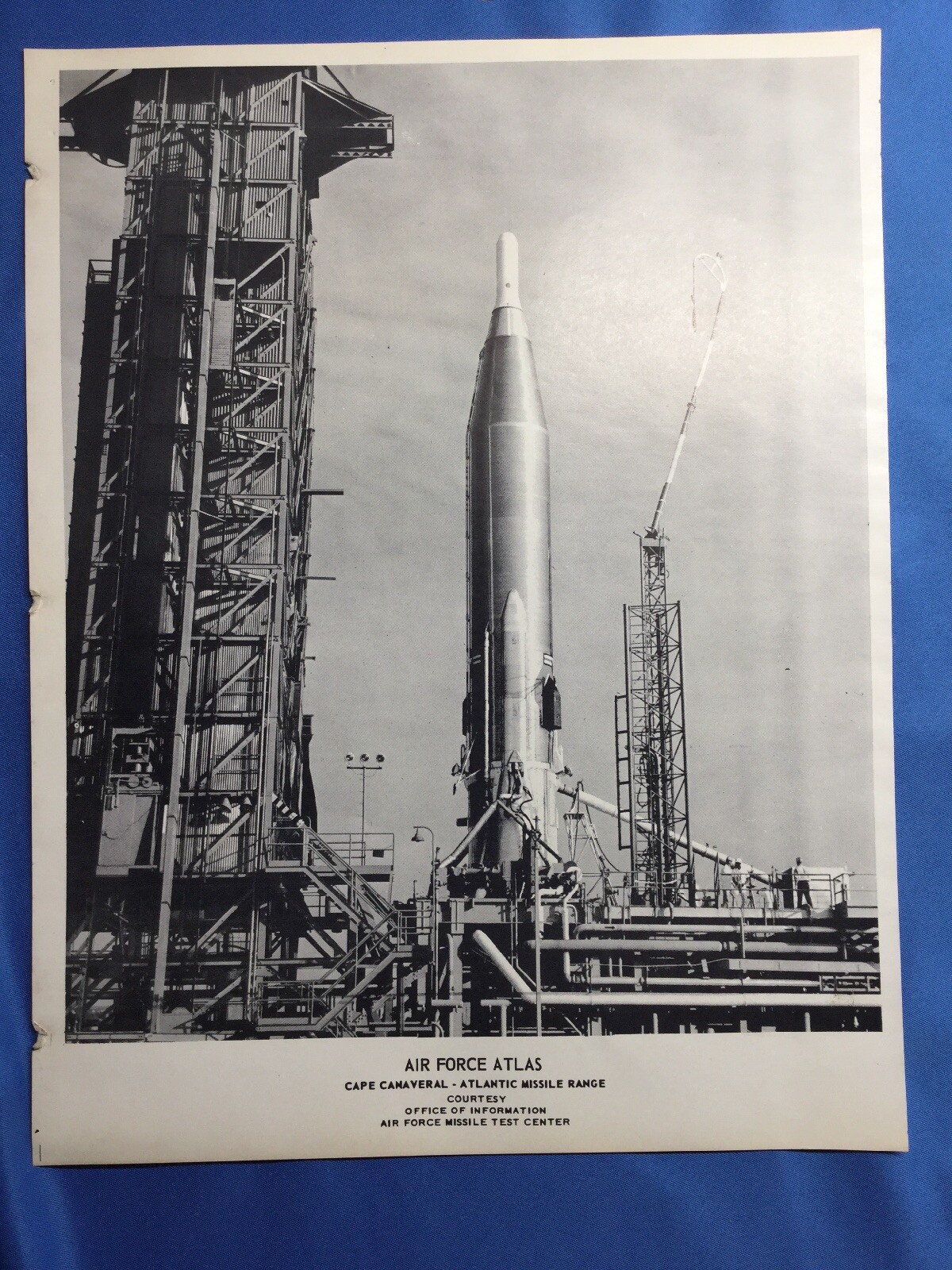 Air Force Atlas Rocket Official Print Cape Canaveral Atlantic Missile Range