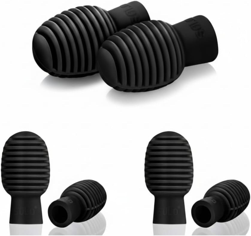 4-Piece Silicone Drum Mute Tips for Ultimate Quiet Practice - Noise-Reducing