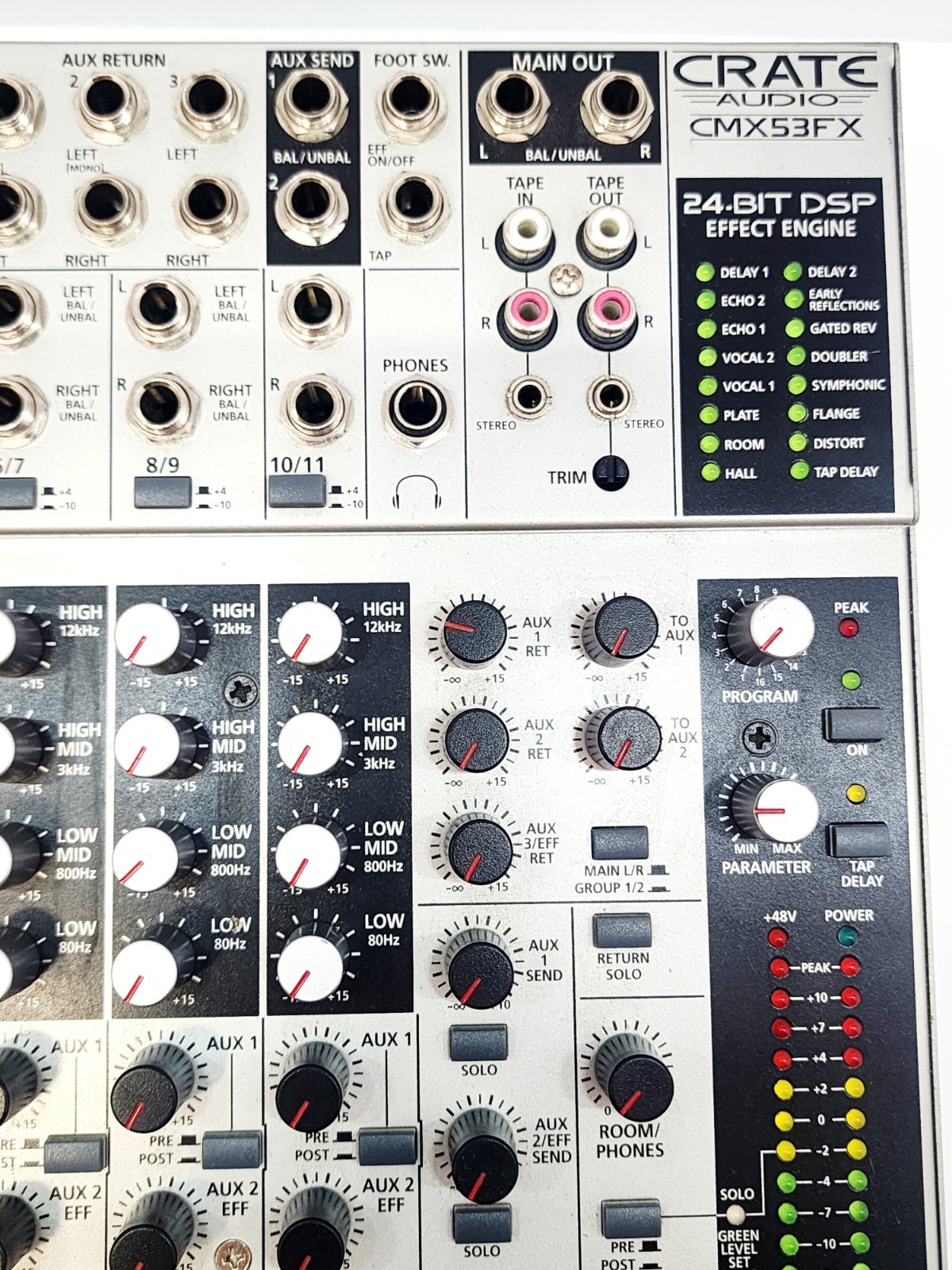 Crate Audio Cmx53fx Audio Mixing Interface Console 24 Bit Dsp Effect Engine