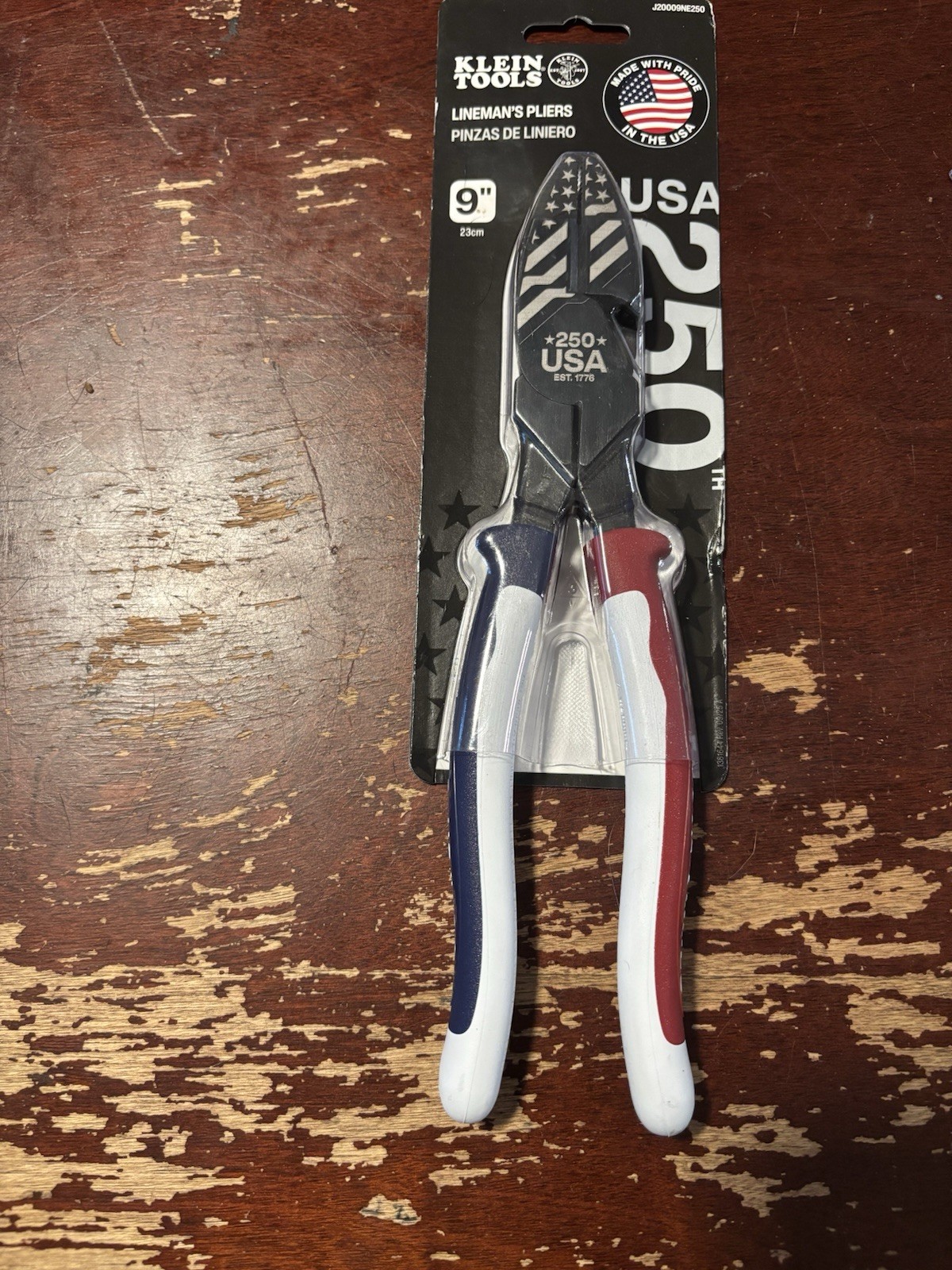 Klein Red White And Blue Lineman Pliers Limited Edition