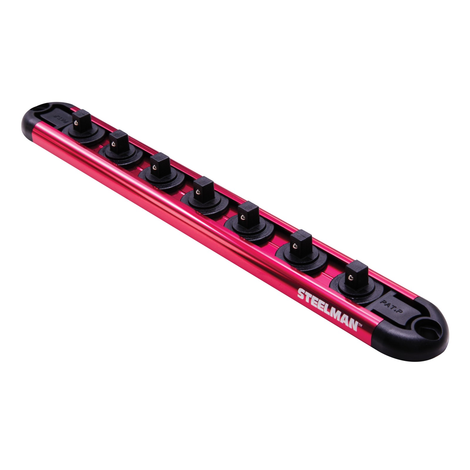Steelman 1/4-Inch Drive 7-Piece Aluminum Socket Storage Rail 60735