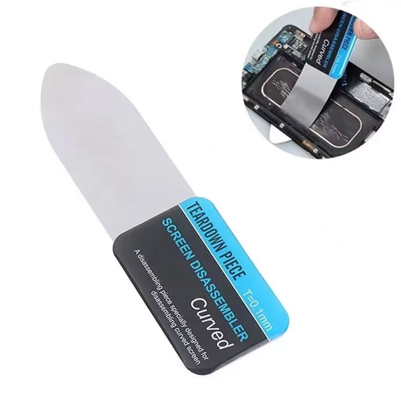 Ultra Thin Metal Phone Opening Pry Tool LCD Screen Spudger Repair Card