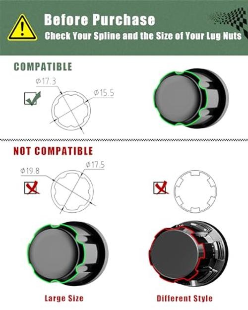 Small 6 Point Spline Lug Nuts Key Tuner Socket Tool 6 Spline Lug Nuts Key