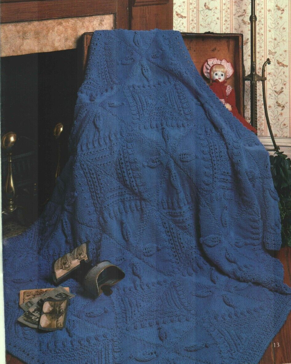 NEW AFGHAN SAVINGS 6 CREATIVE DESIGNS DIGEST SIZE KNIT & CROCHET PATTERN BOOK