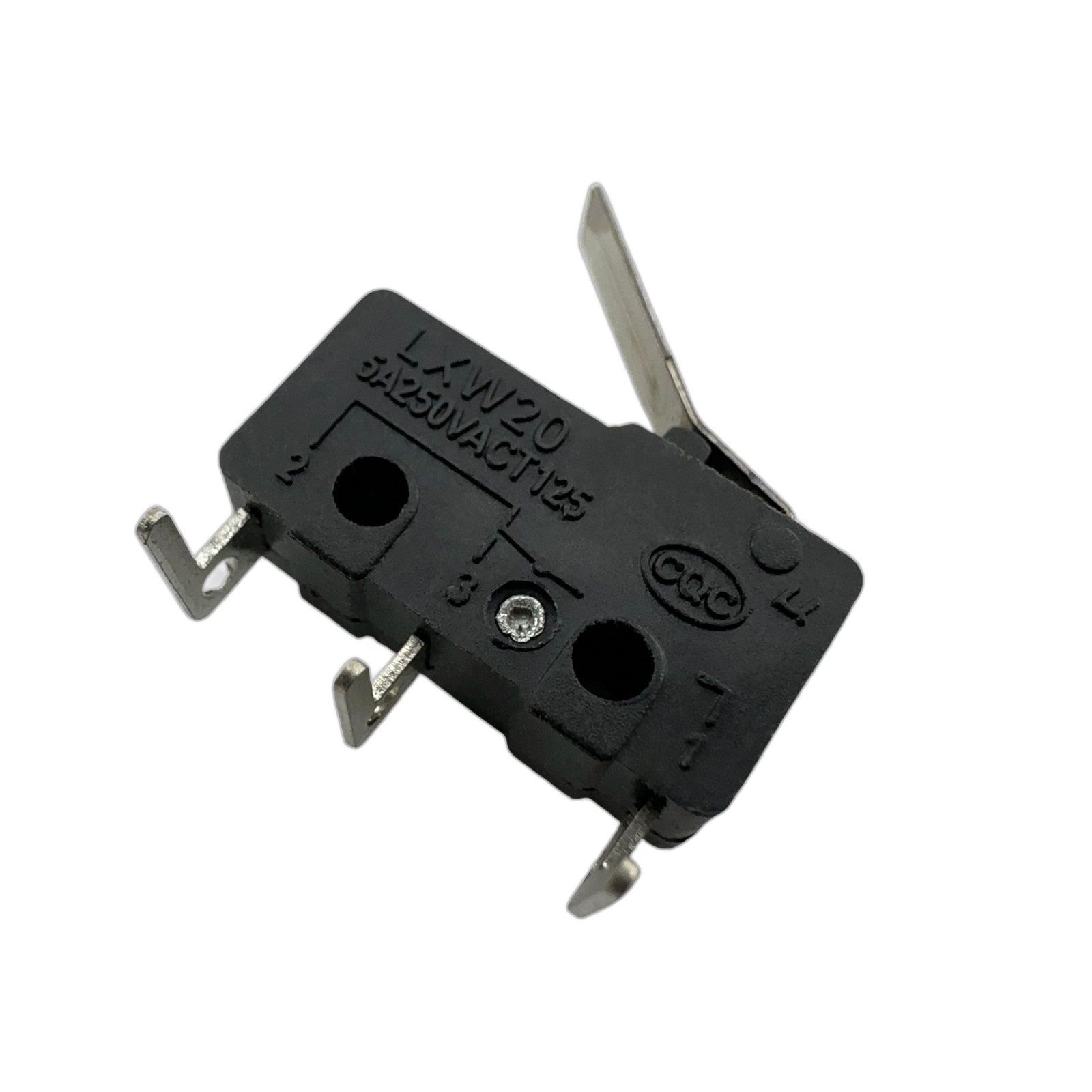 ZHONG SHUN LXW20 Right Angle Bent Lever Micro Switch 3-Pins 5A 250VAC