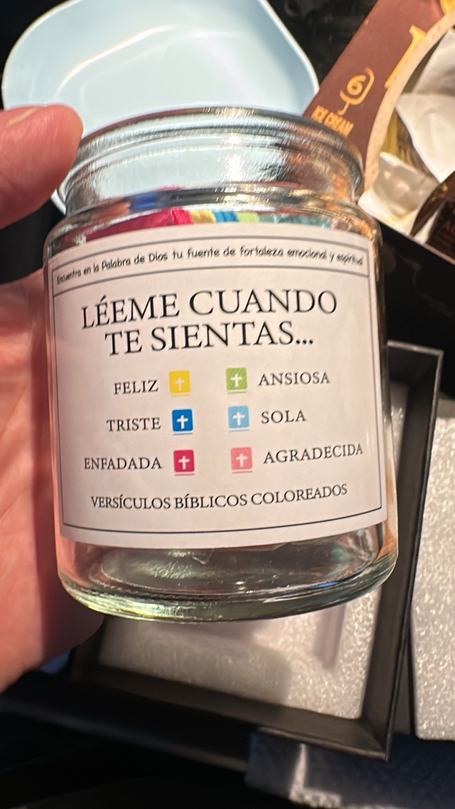 Spanish Bible Verse Jar, Read Me When Bible Verses Jar en Español, Leeme Cuando
