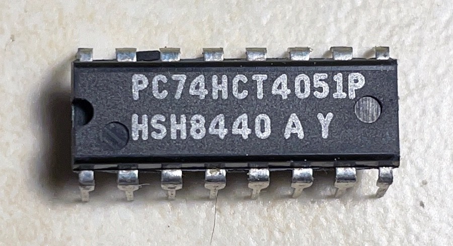Philips PC74HCT4051P 74HCT4051 8 Channel Analog Multiplexer - NOS