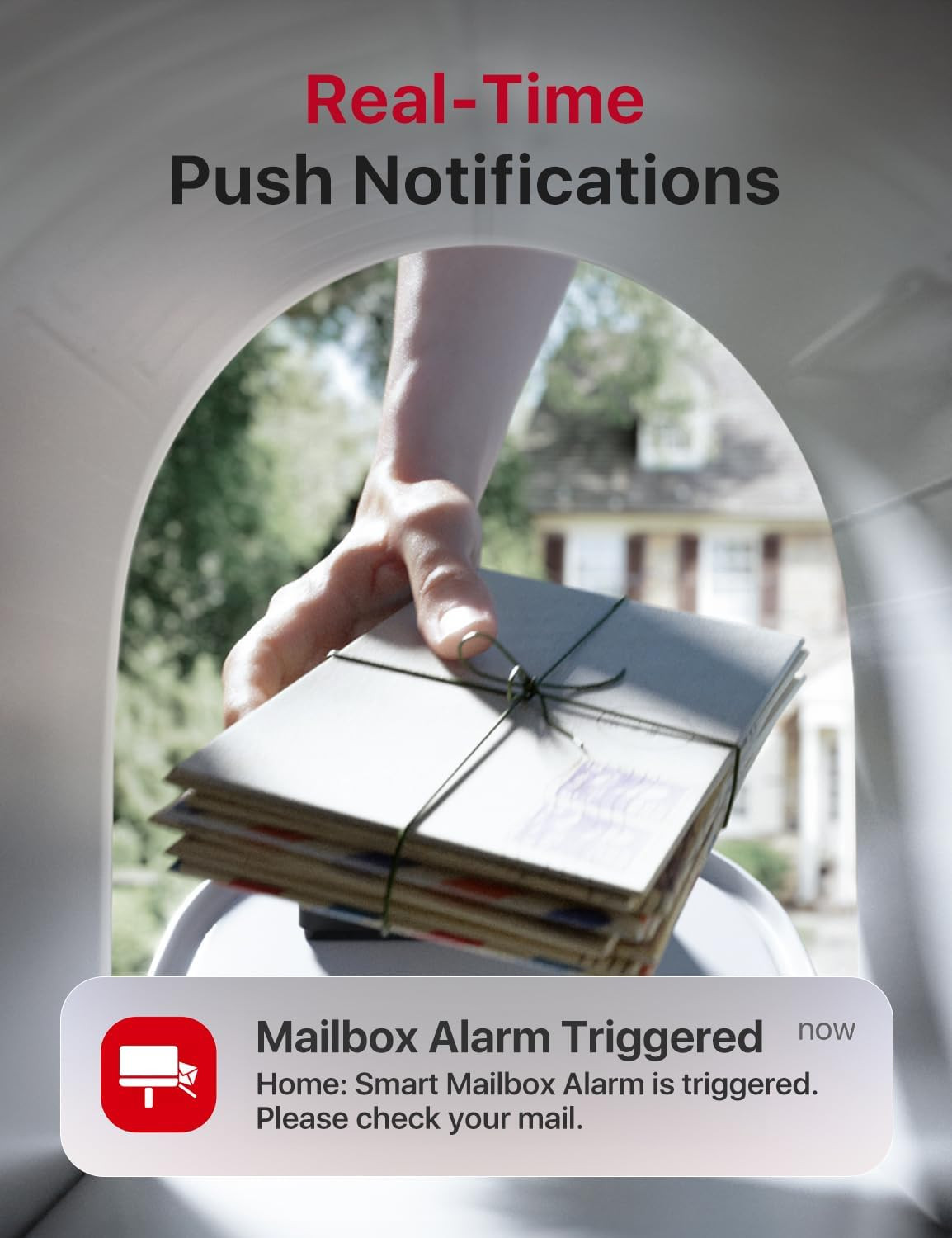 X-Sense Smart Mailbox Alarm, Requires SBS50 Base Station, Wireless Long Range Ma