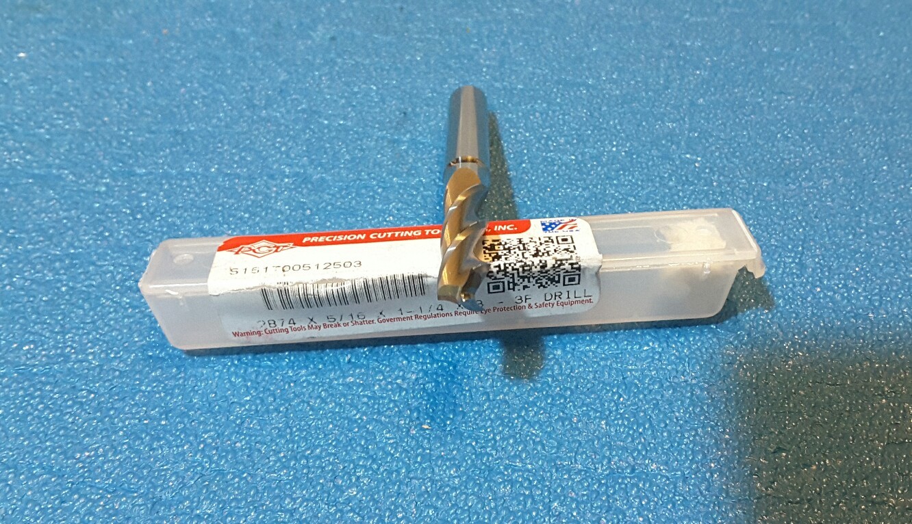 PCT .2874" 3-FLUTE CARBIDE DRLLL, SELF CENTERING POINTED