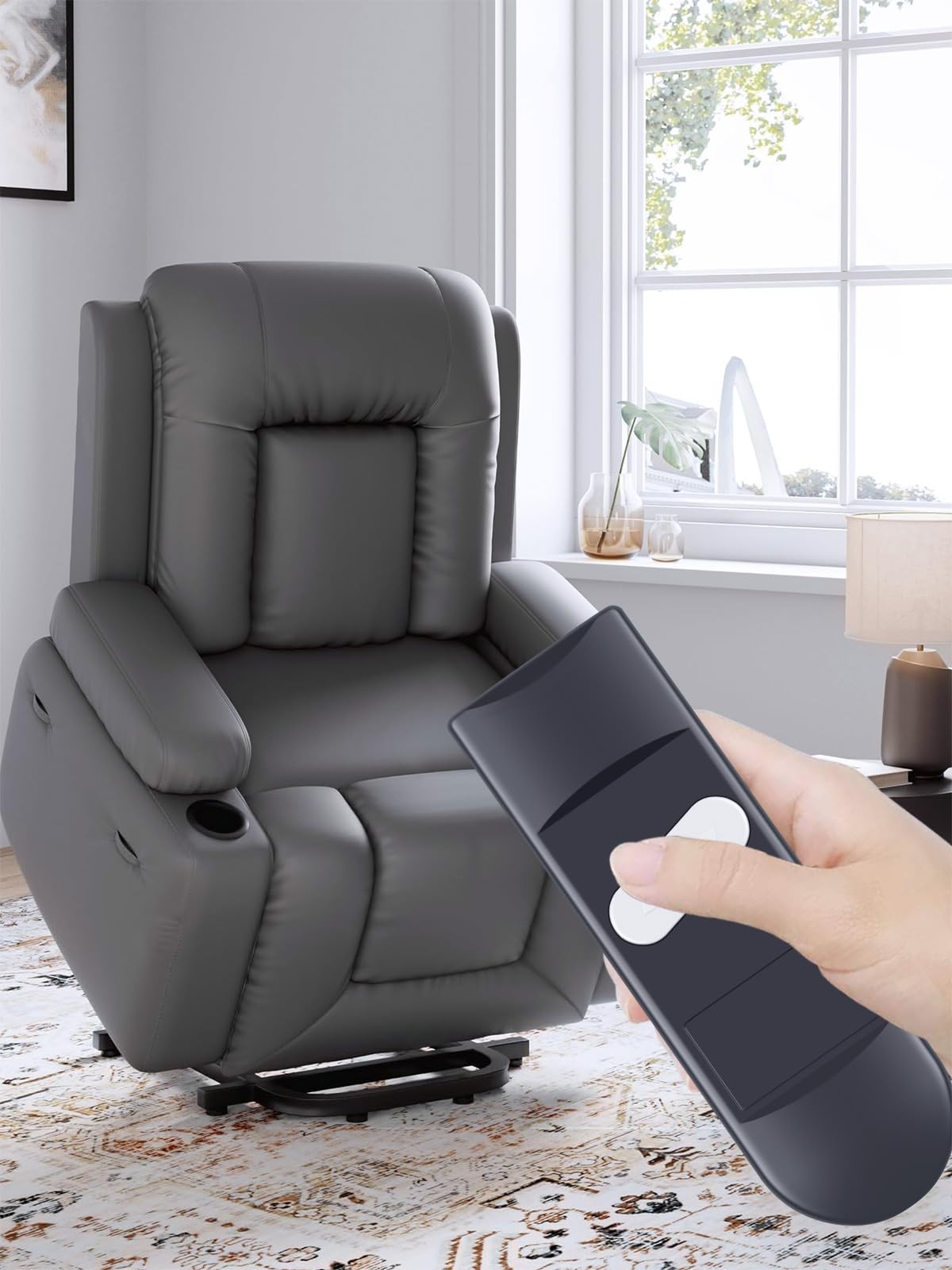 Recliner Remote Hand Control Replacement for Fromann, 90 Degree 2 Button 5 pin R