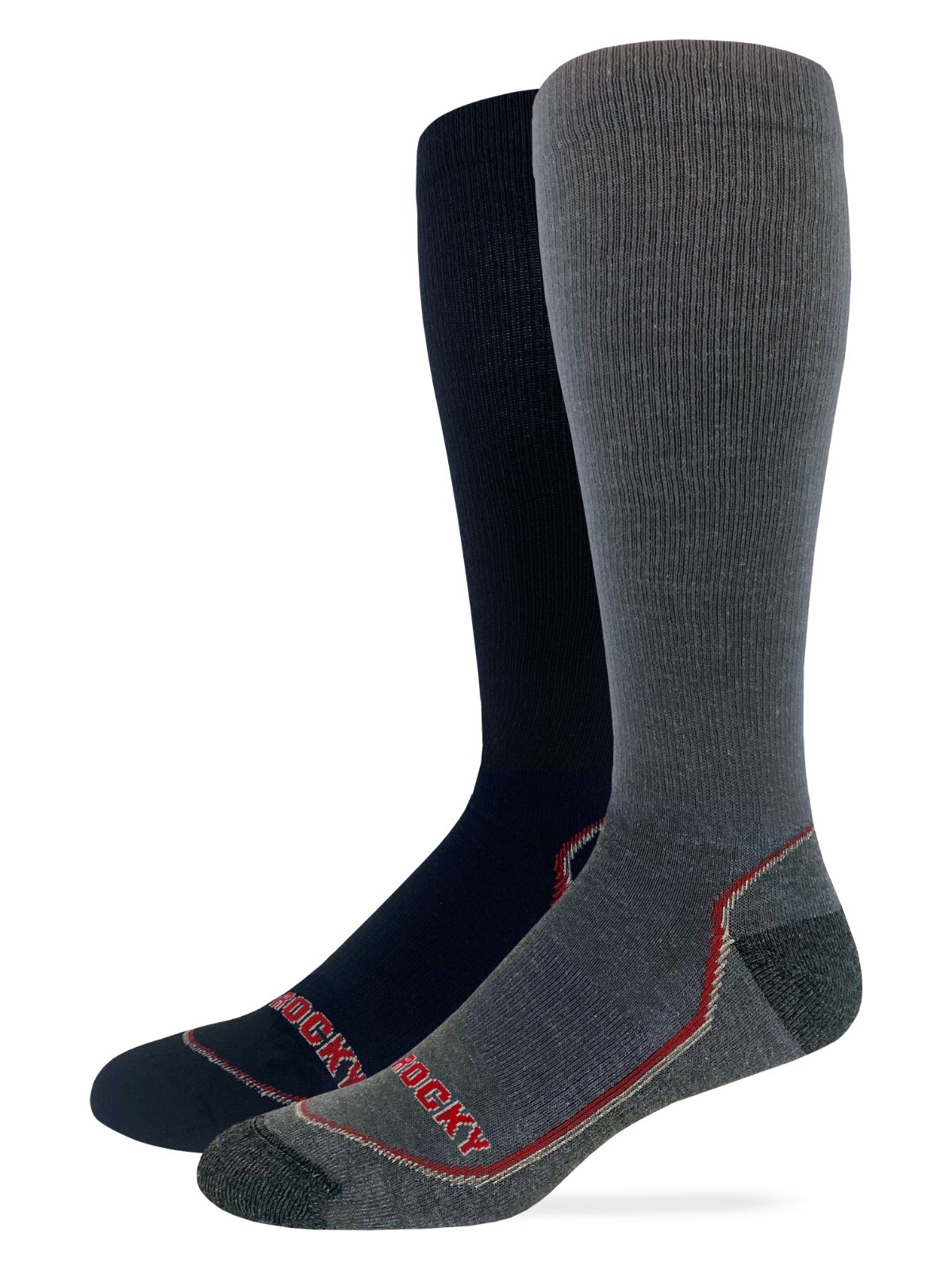 Rocky Mens 70% Merino Wool Lightweight Year Round Tall Boot  Socks 1 Pair Pack