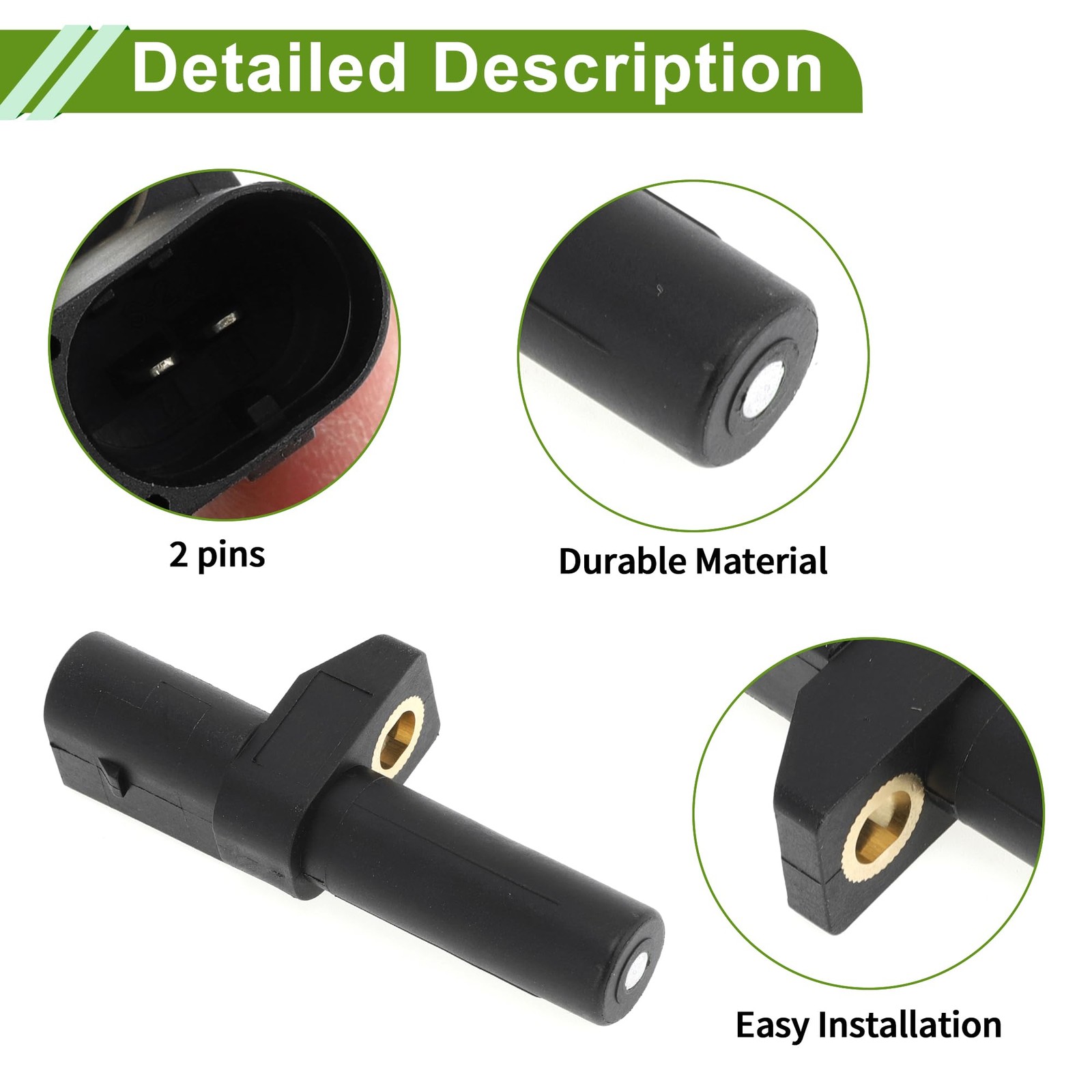 HOPESPANNER No.0031532728 Crankshaft Position Sensor 5.51"x3.94"x1.57", Black