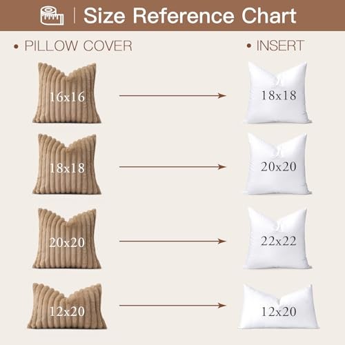 Down Feather Throw Pillow Inserts 12x20 Euro Pillow Inserts, Soft Fluffy