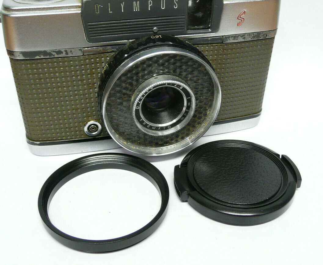 Olympus PEN EE EES EE2 EE3 EES-2 43.5mm to 46mm Filter Step Up Ring & Lens Cap