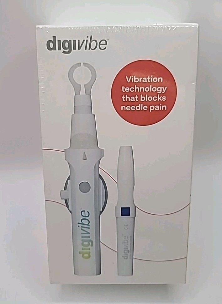Digivibe Painless Lancing/Injections Kit, Needle Pain Blocker for Diabetes, Etc.