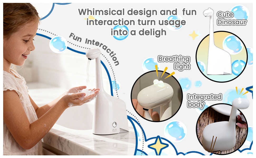 Automatic Foaming Soap Dispenser,10oz/300ml Touchless Smart