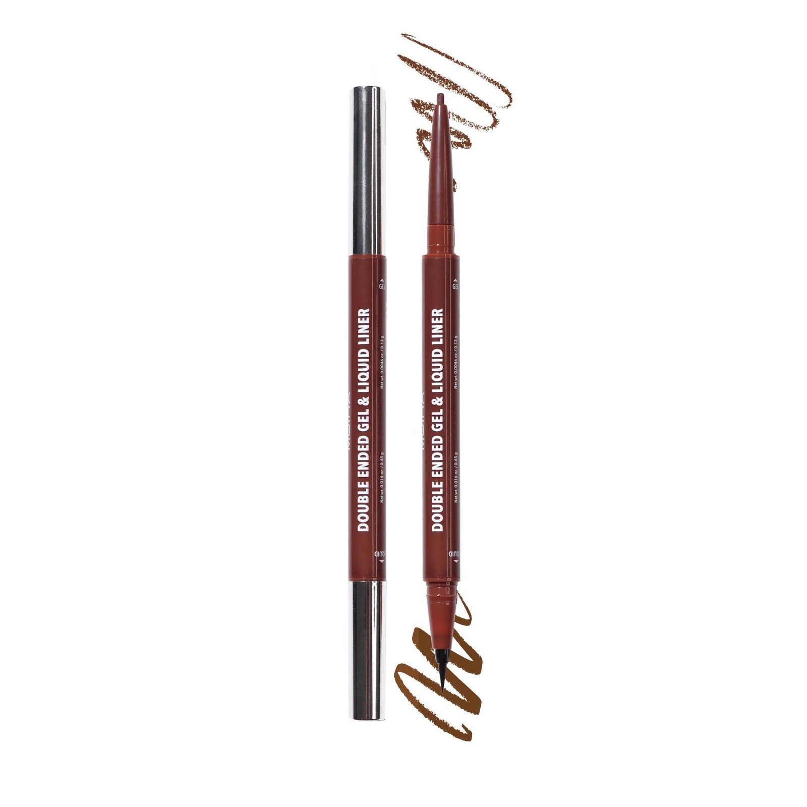 Double Ended Gel & Liquid Liner (002, Brown) Health And Beauty