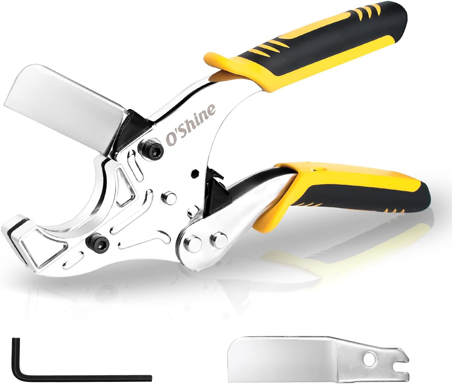 O’Shine Elite Ratchet Miter Shear & PVC Pipe Cutter Combo Set 1-1/4