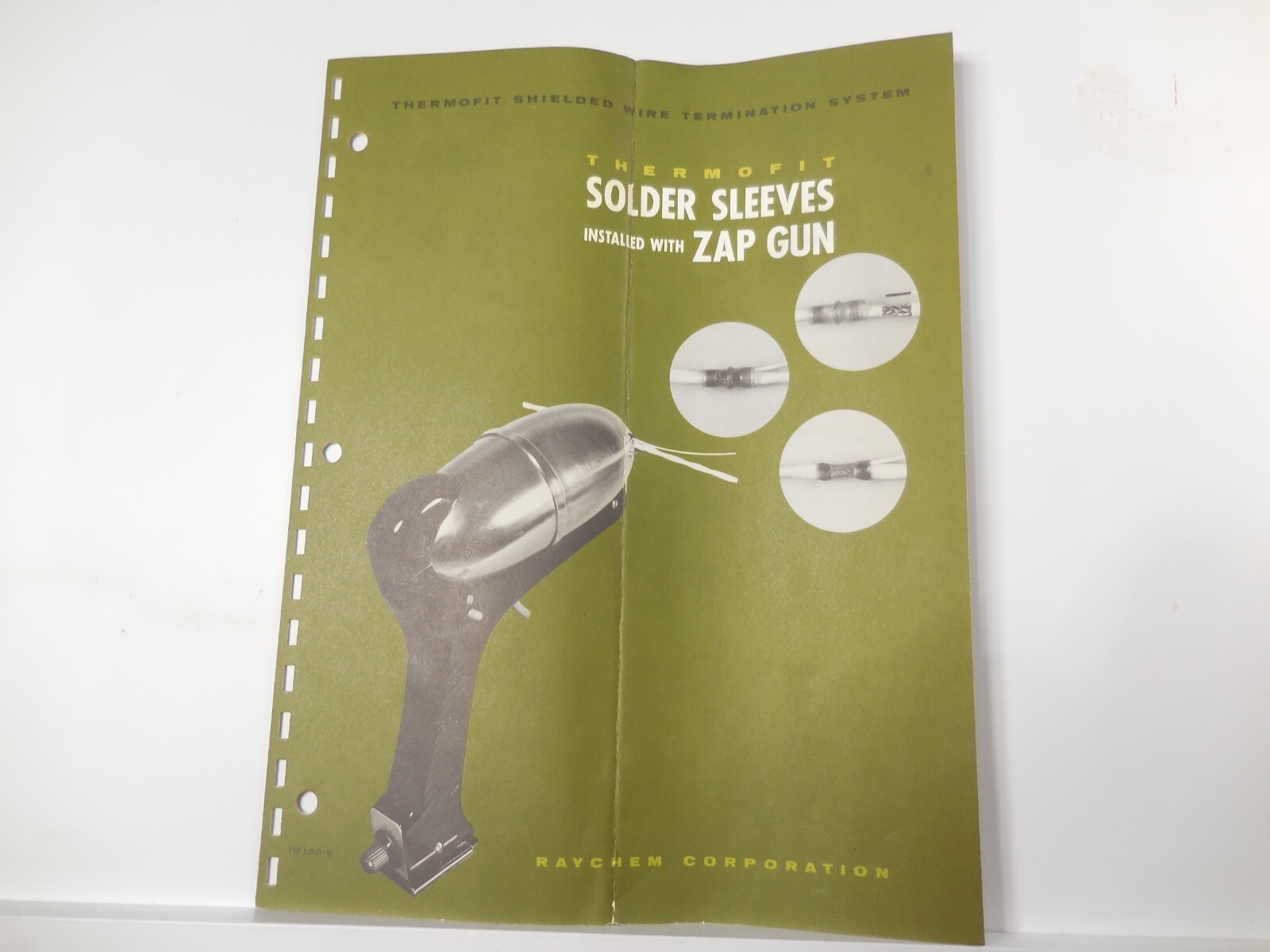 Thermofit Solder Sleeves & Zap Gun Brochure Raychem Corp