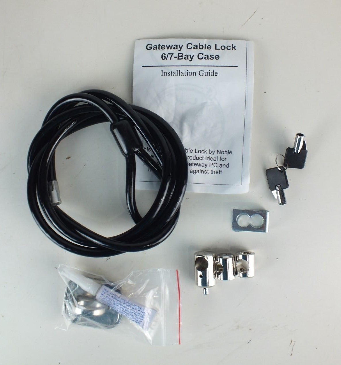 Gateway Cable Lock by Noble. Ideal for Protecting Your Gateway PC Against Theft