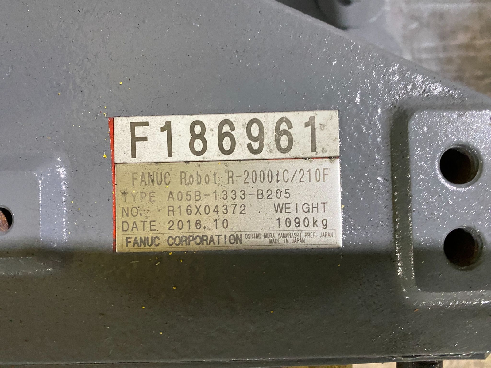 FANUC R-2000iC/210F w/ R-30iB Controls PARTS ONLY - REFURBISHED See Description