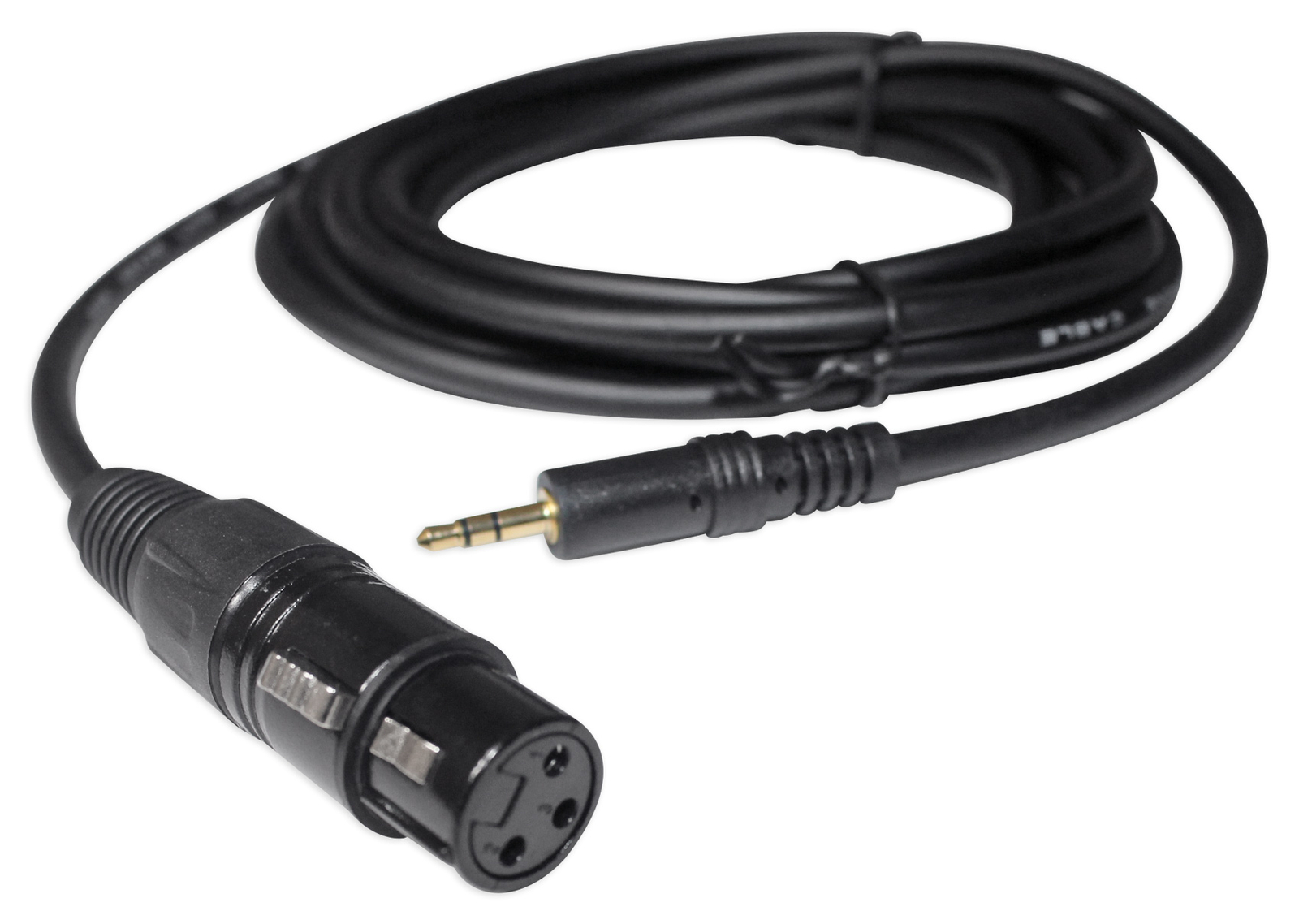 Rockville RXLR-AUX 10 Ft. Metal XLR Female to 1/8" TRS AUX Cable -100% Copper
