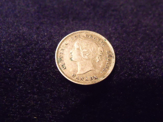 1892 Canadian Five Cent Silver HIGH GRADE NICE COIN FREE SHIPPING