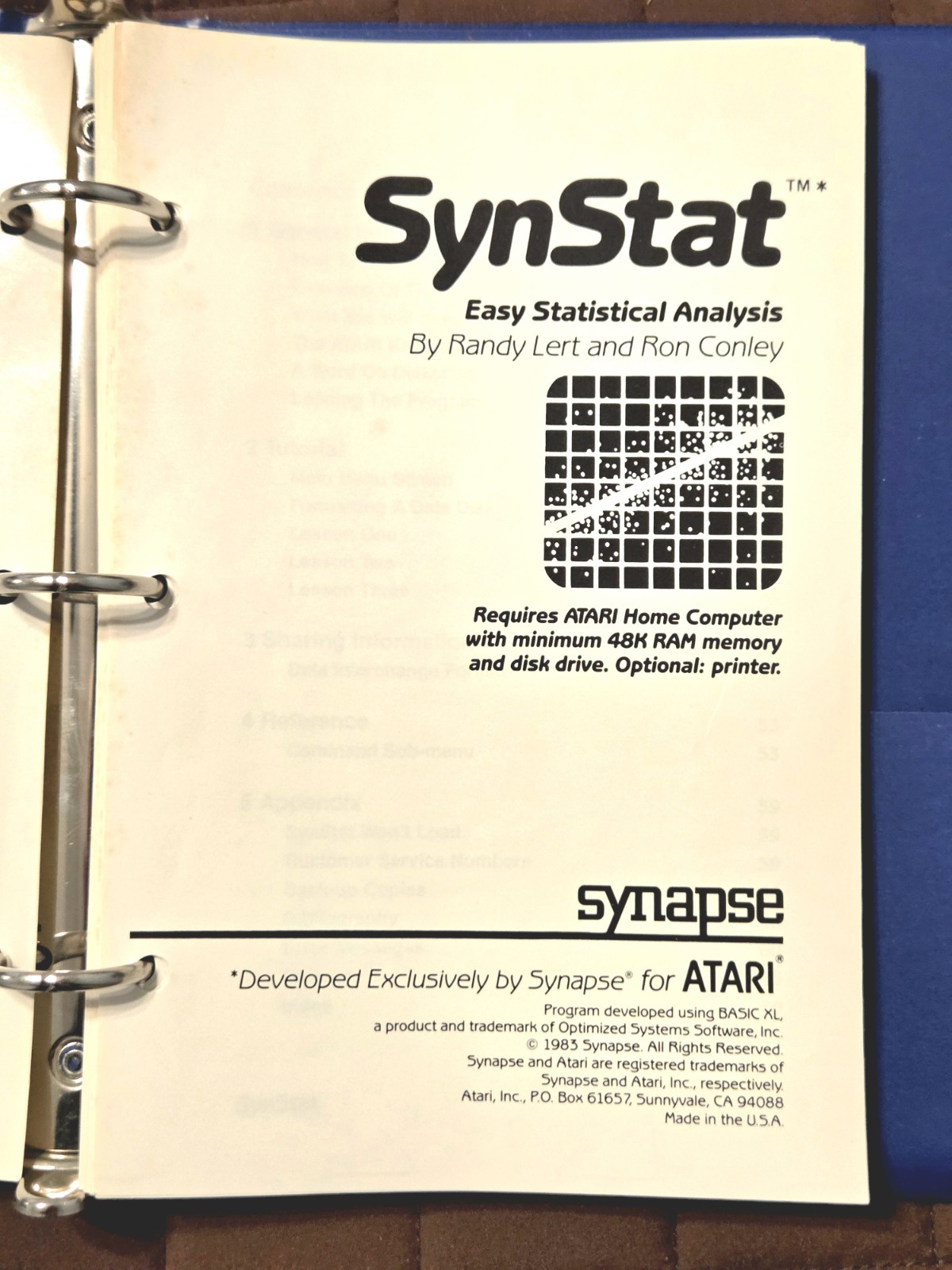 SynCalc, SynFile+, SynTrend with SynStat & SynGraph by Synapse for Atari