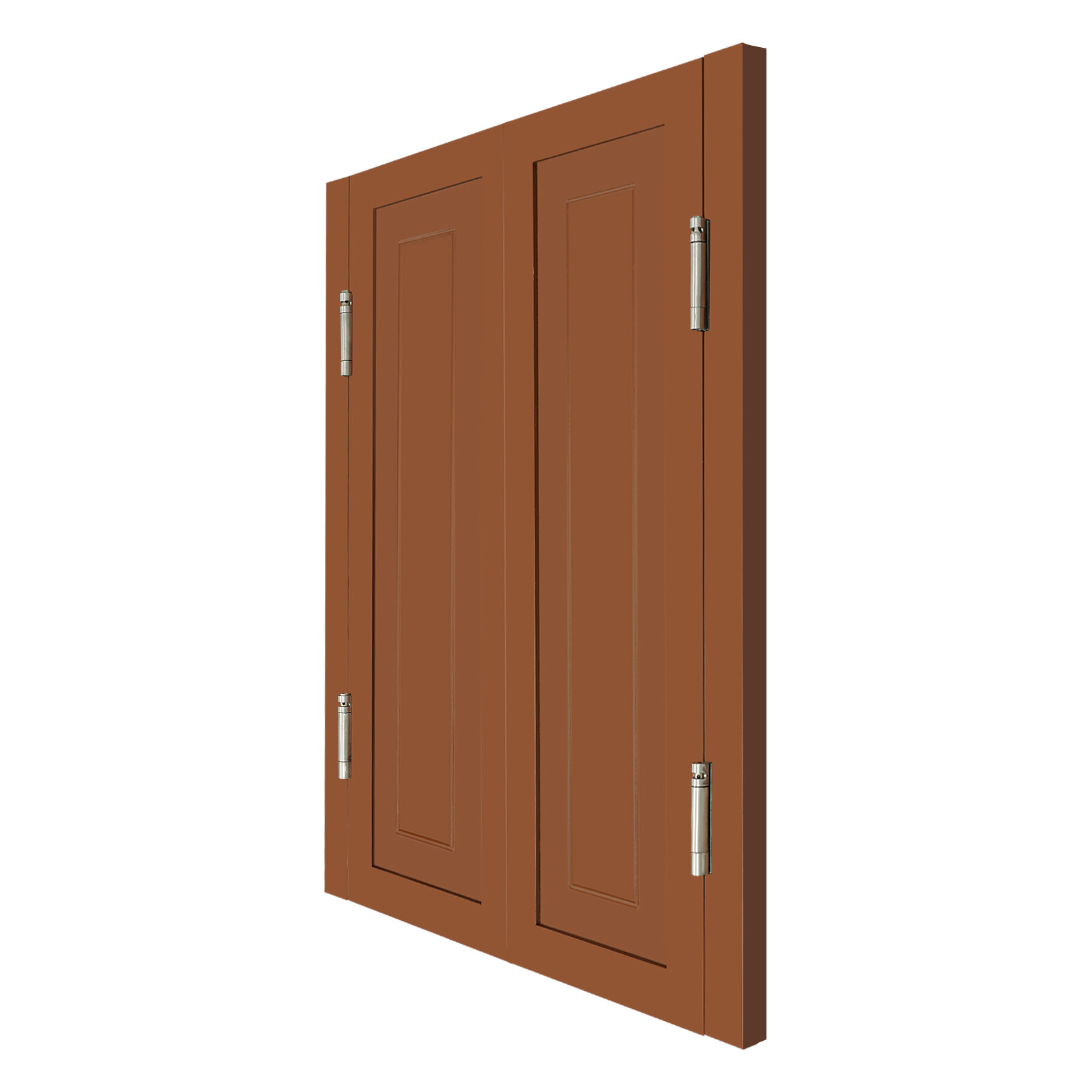 Partition Single Door Passing Door For Stairs Passageway Dividing Door Brown