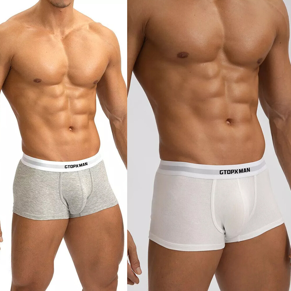 Mens Boxer Shorts Underwear Hipster Underpants Briefs Breathable Pouch Trunks US