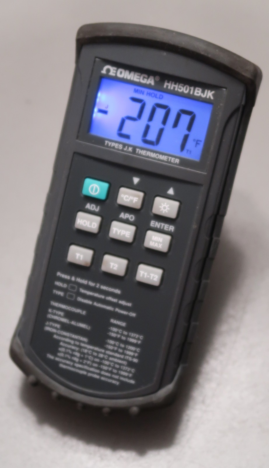 OMEGA ENGINEERING HH501BJK THERMAL TEMP TEMPERATURE TESTER DIAGNOSTIC METER HVAC