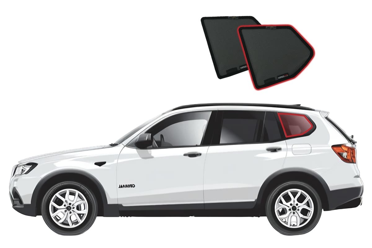 Genuine SNAPSHADES Port Window Shades for BMW X3 2nd Gen (F25; 2011-2017)