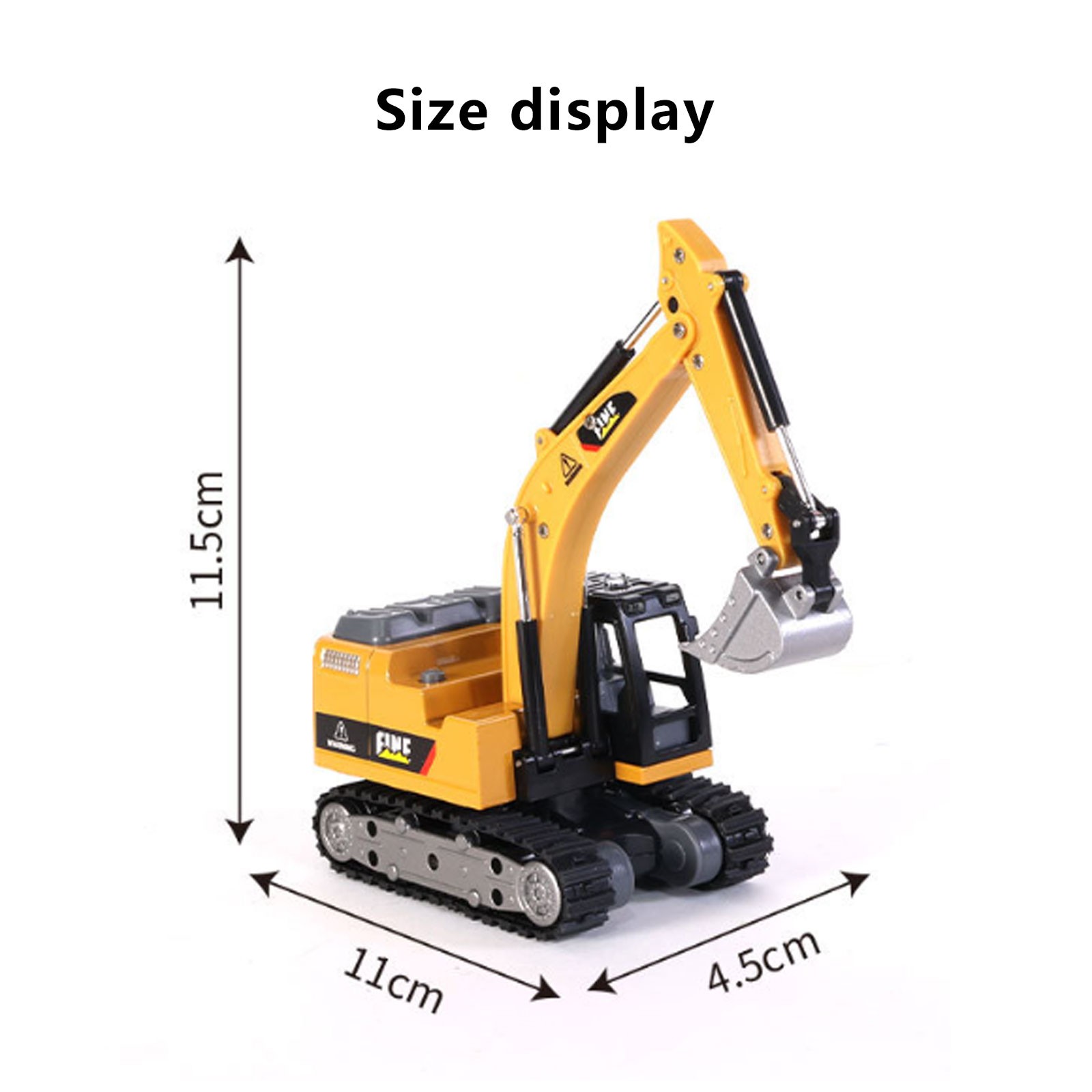 1/64 Remote-controlled alloy forklift Engineering vehicle Tabletop toys Model